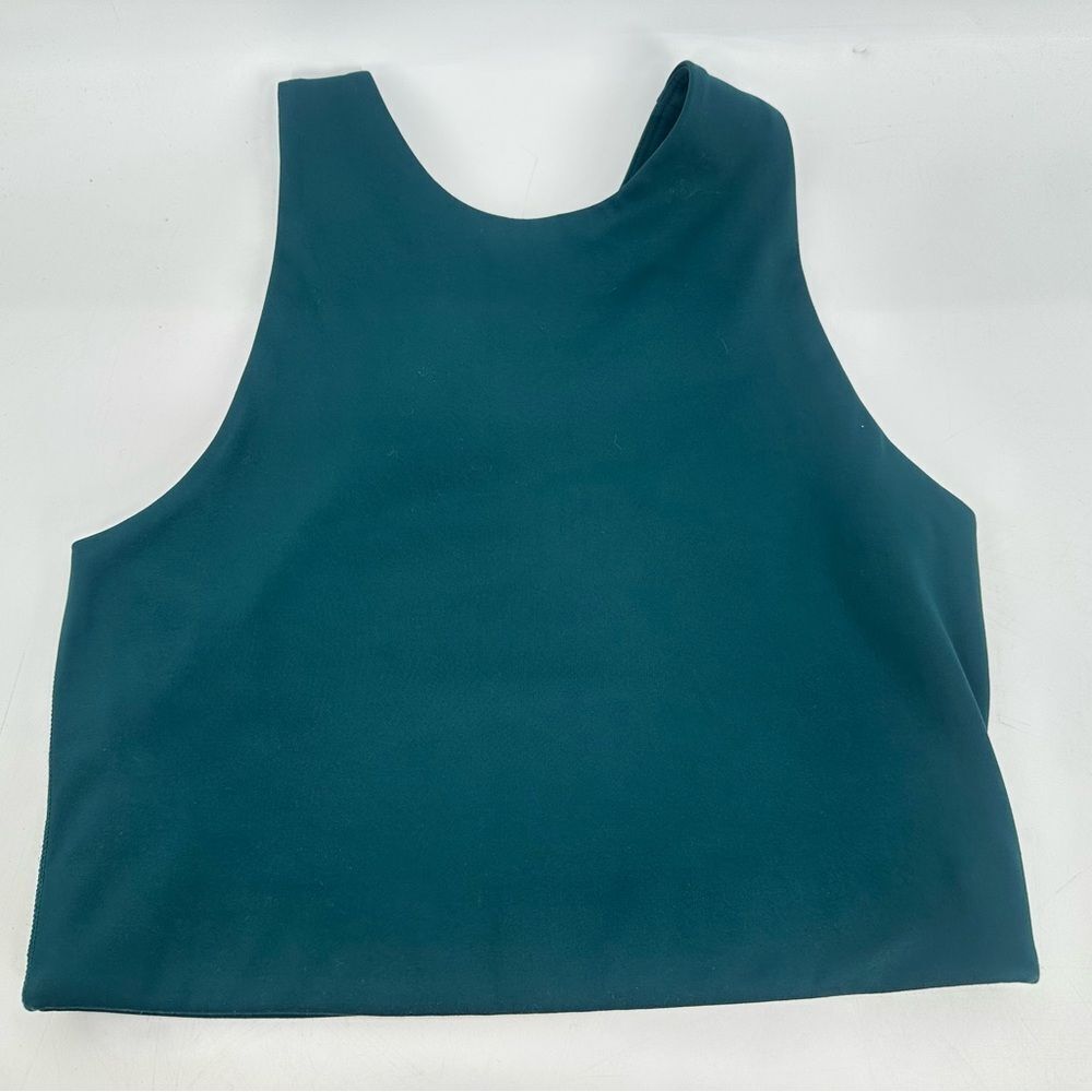 Girlfriend Collective Green Dylan Tank Racerback Bra Size Small